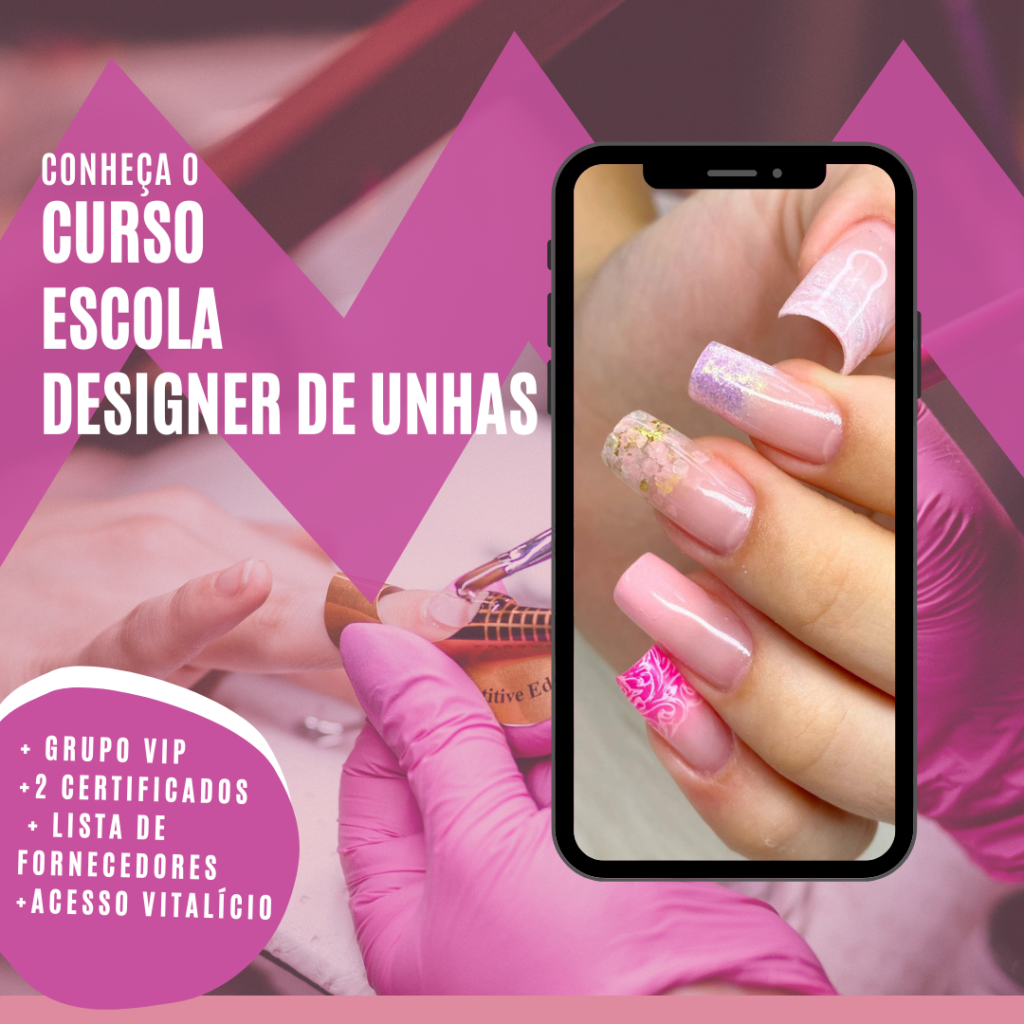 Banner do Curso Escola Designer de Unhas