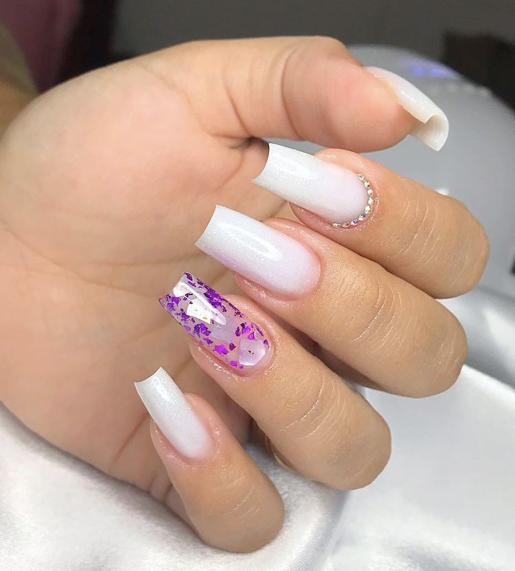 white encapsulated nails
