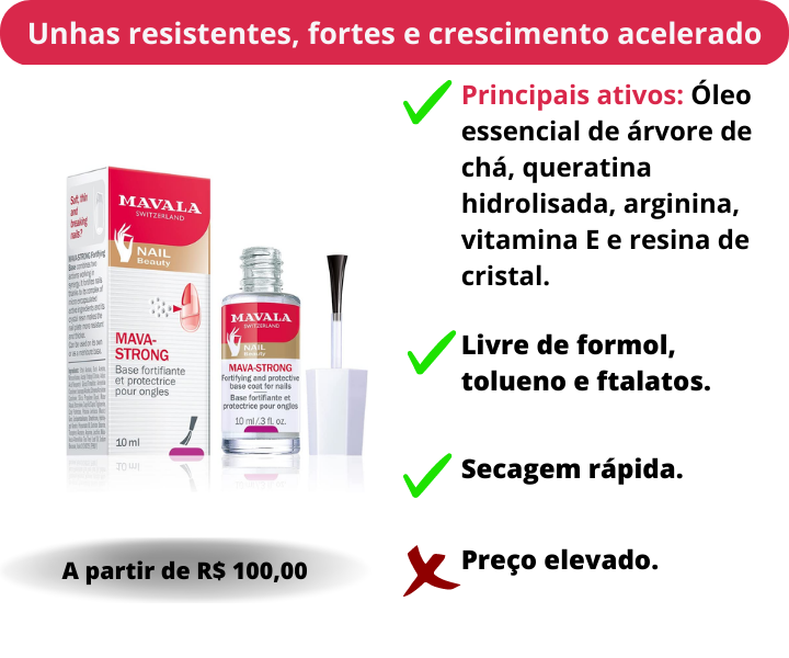 Mavala mava-strong - base protetora e fortalecedora para unhas 10 ml