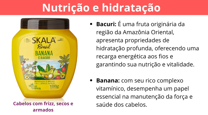 Imagem e composição do produto - Banana e Bacuri Skala